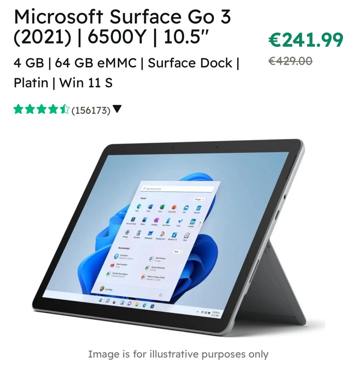 Microsoft Surface Go 3 + case + keyboard - Image 2