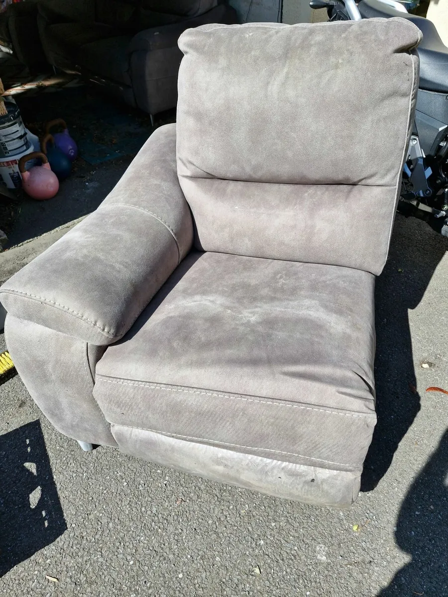 Suede Leather Sofa set - Image 2