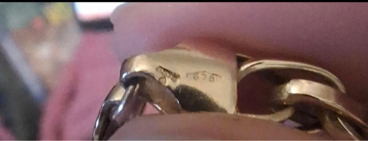 9ct gold bracelet 7 gram - Image 4