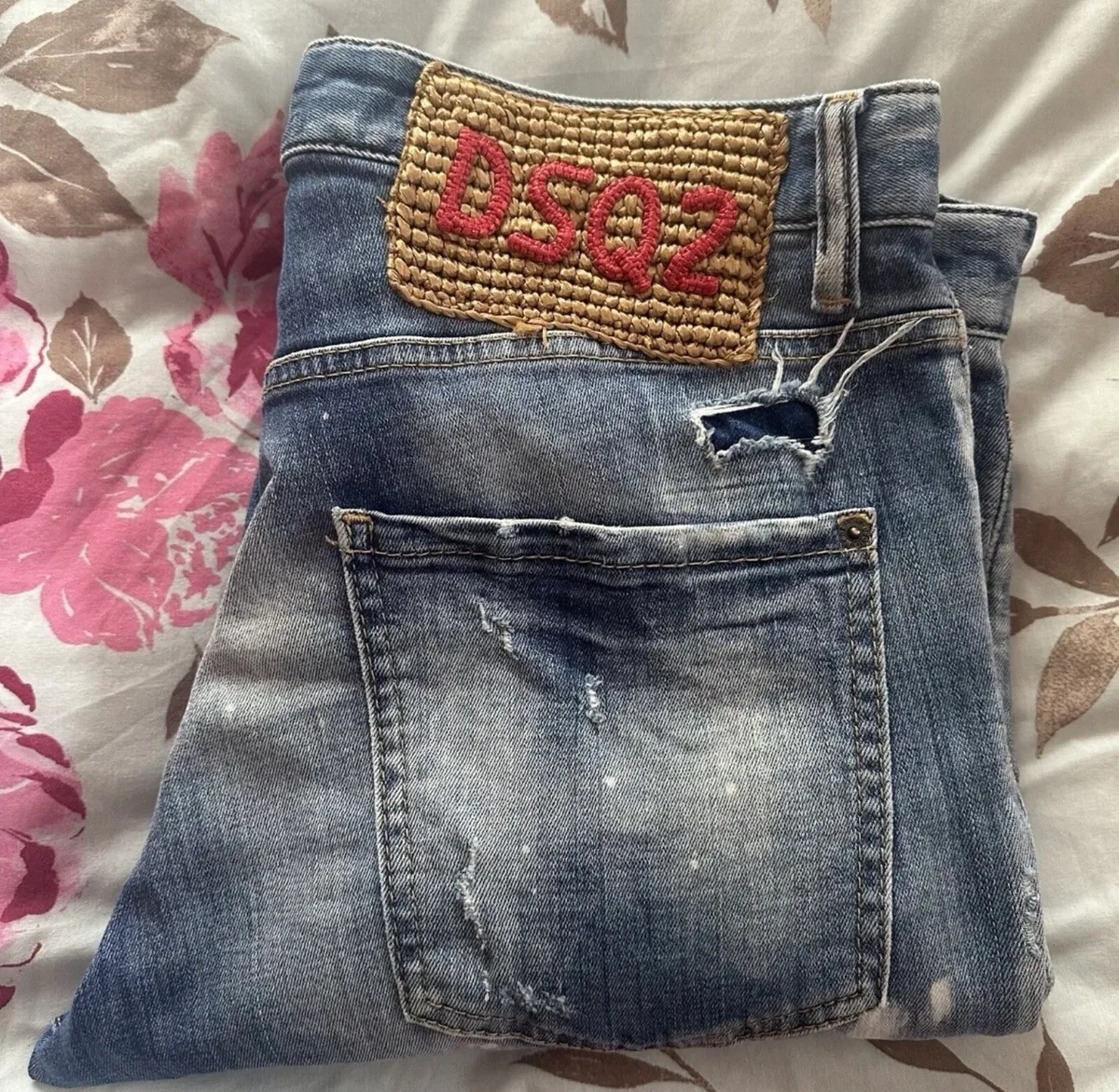Dsquared 2 designer distressed jeans - Image 1