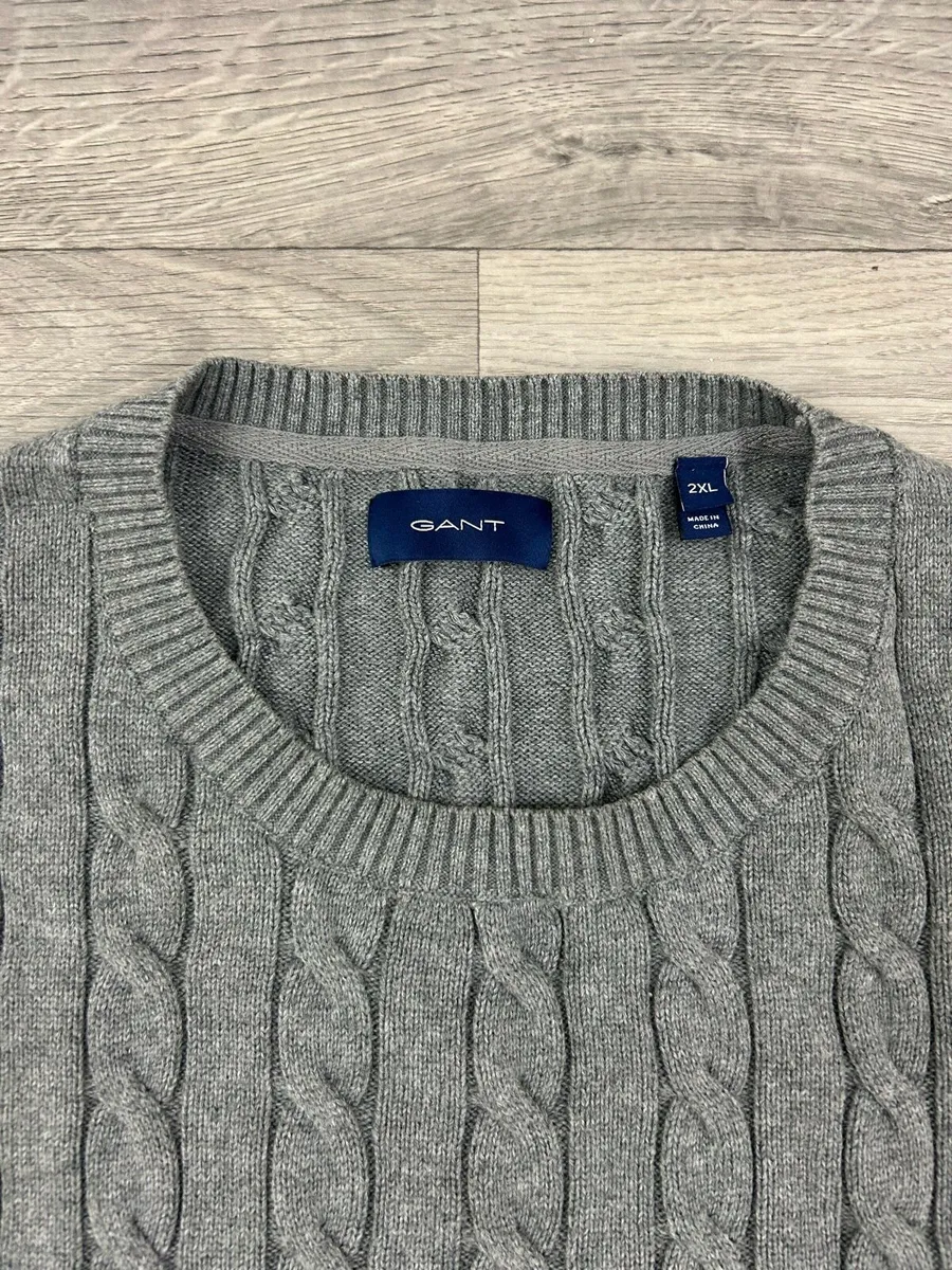 Gant Cotton Cable Knit Jumper Mens XXL - Image 4