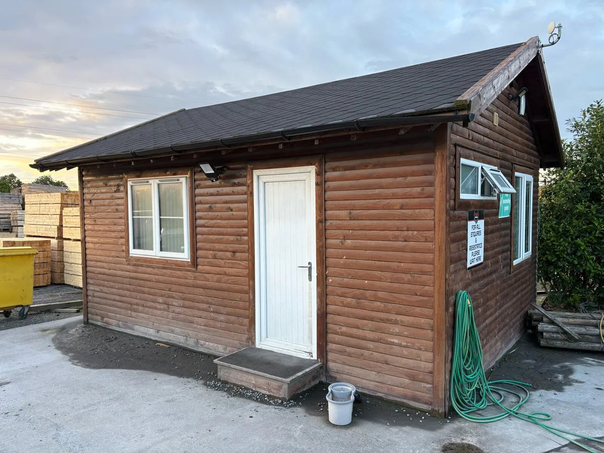 Log cabin.