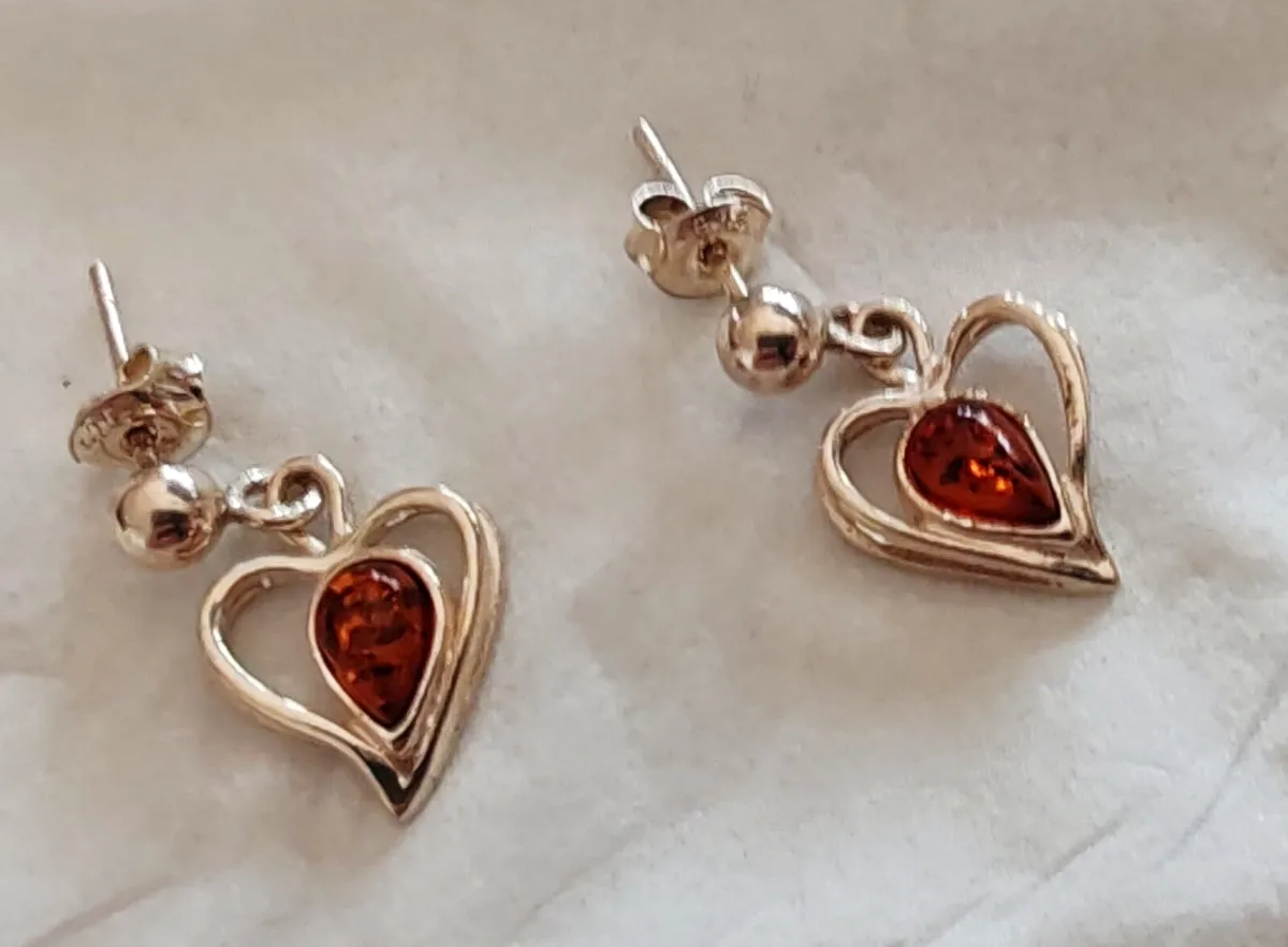 Sterling silver earrings - Image 1