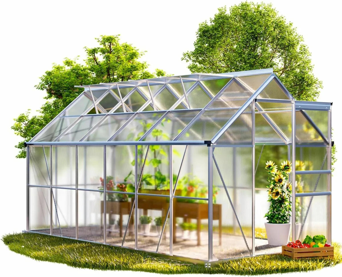 Aluminium Greenhouse XL 7.2 m with or without meta - Image 3