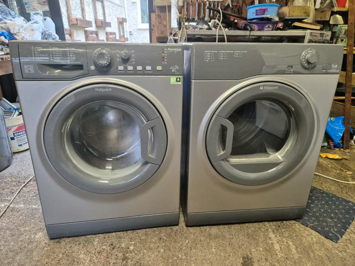 Hotpoint 7kg Washing & Hotpoint Vented Dryer