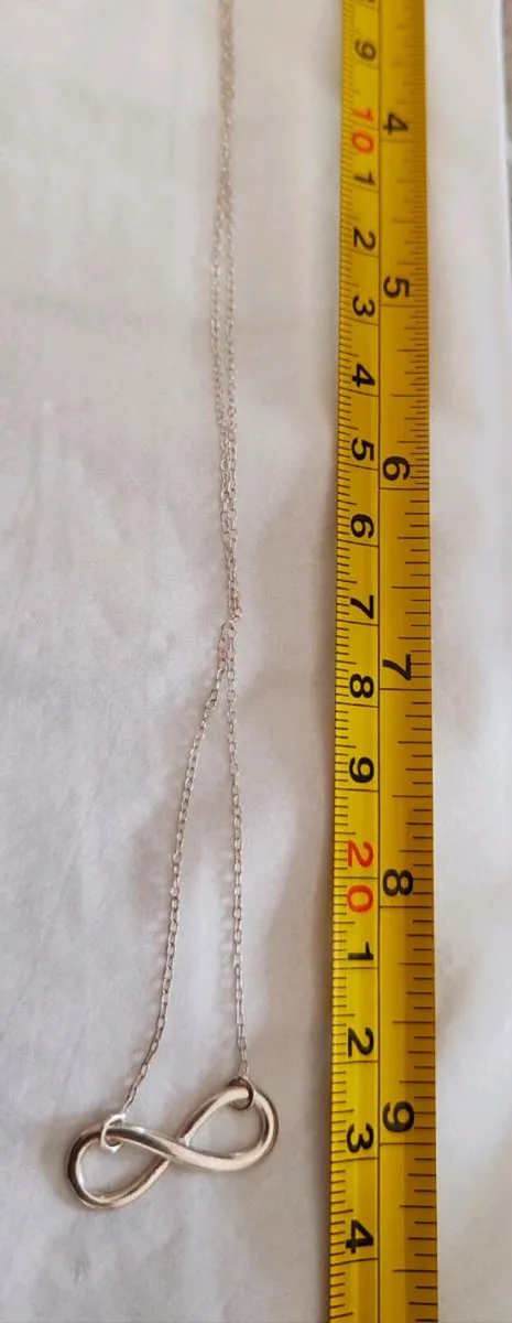 Sterling silver infinity pendant - Image 4