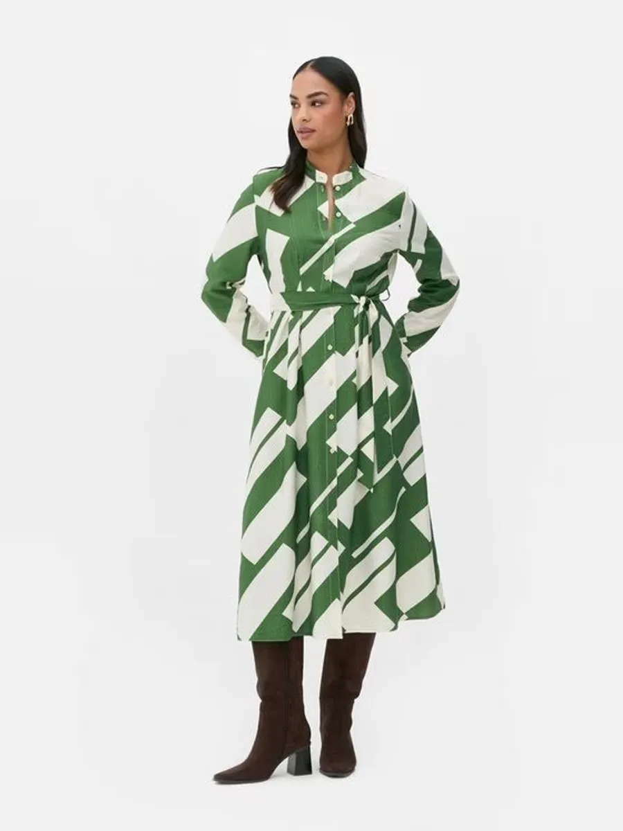 BRAND NEW Ladies Dress - Geometric Shirt Dress - Image 1