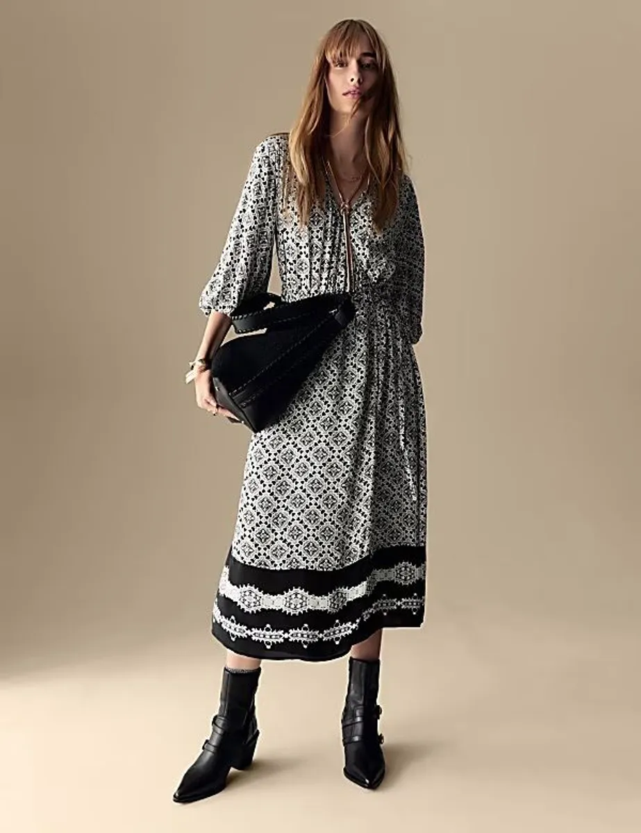 Brand New With Tags Ladies M&s Per Una Wrap Dress: Size 10 - Image 1