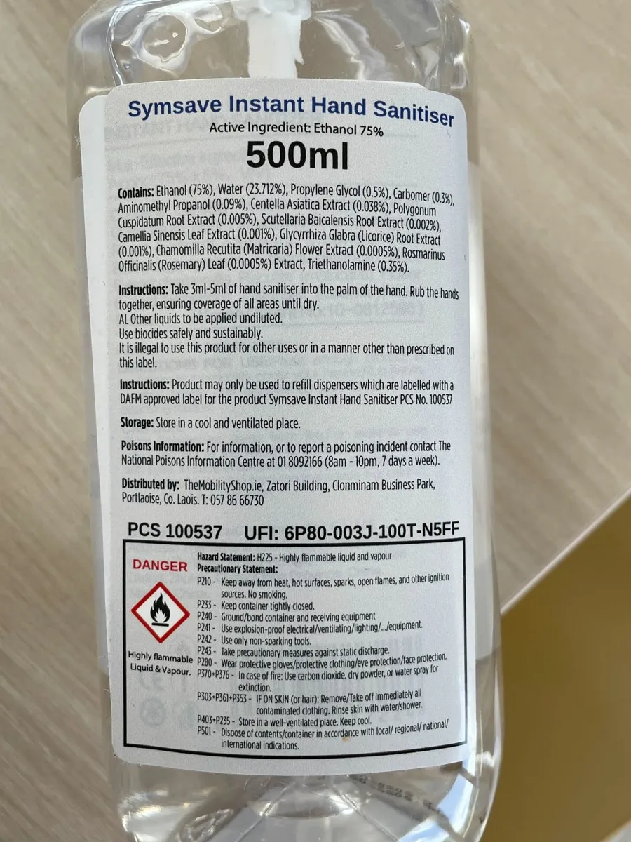 Hand Sanitizer / Sanitiser - Image 3