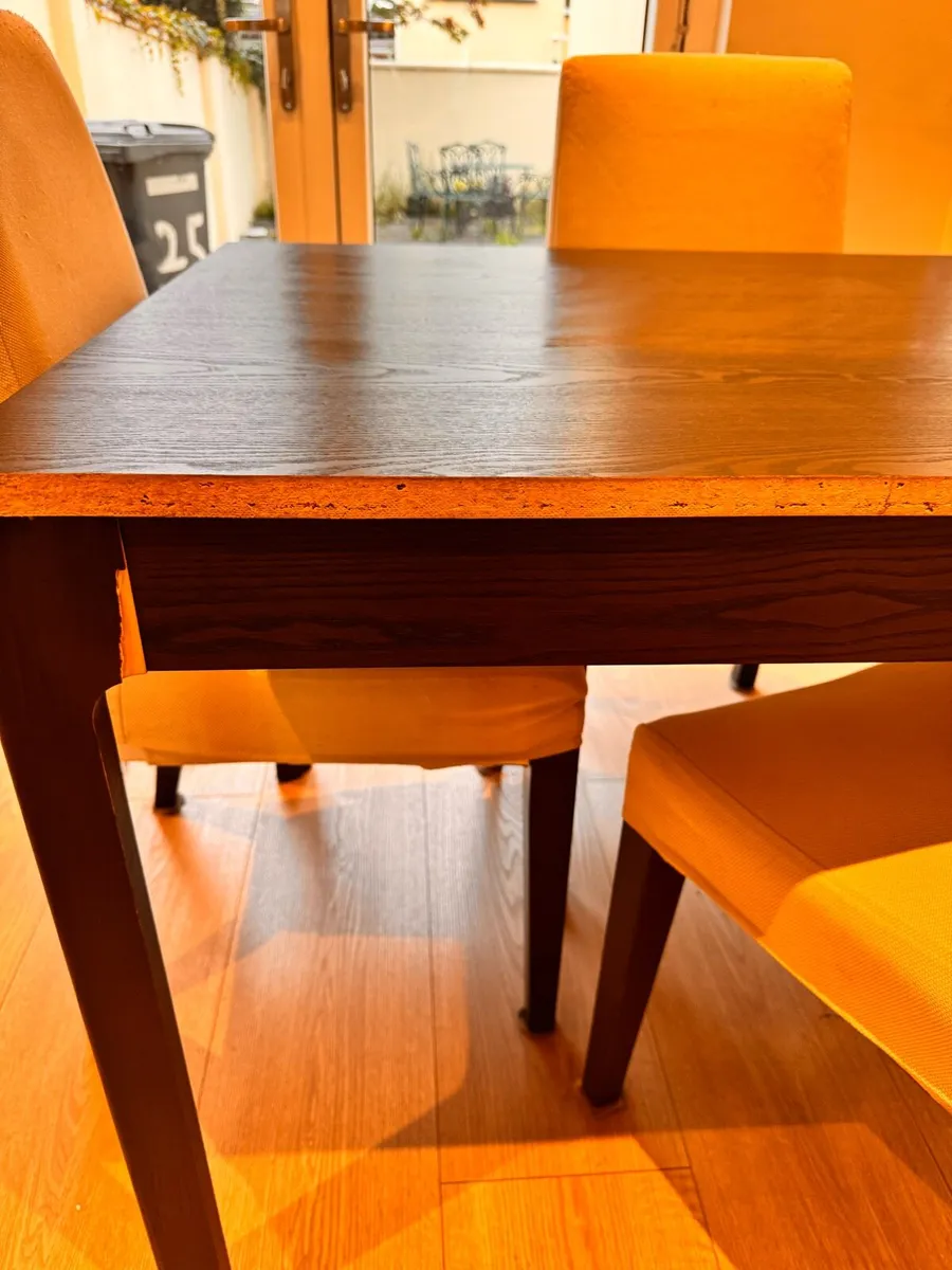 Extendable Dining Table with 4 Chairs - Image 3