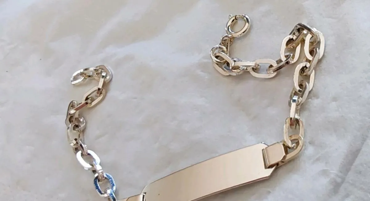 Retro sterling silver bracelet - Image 4
