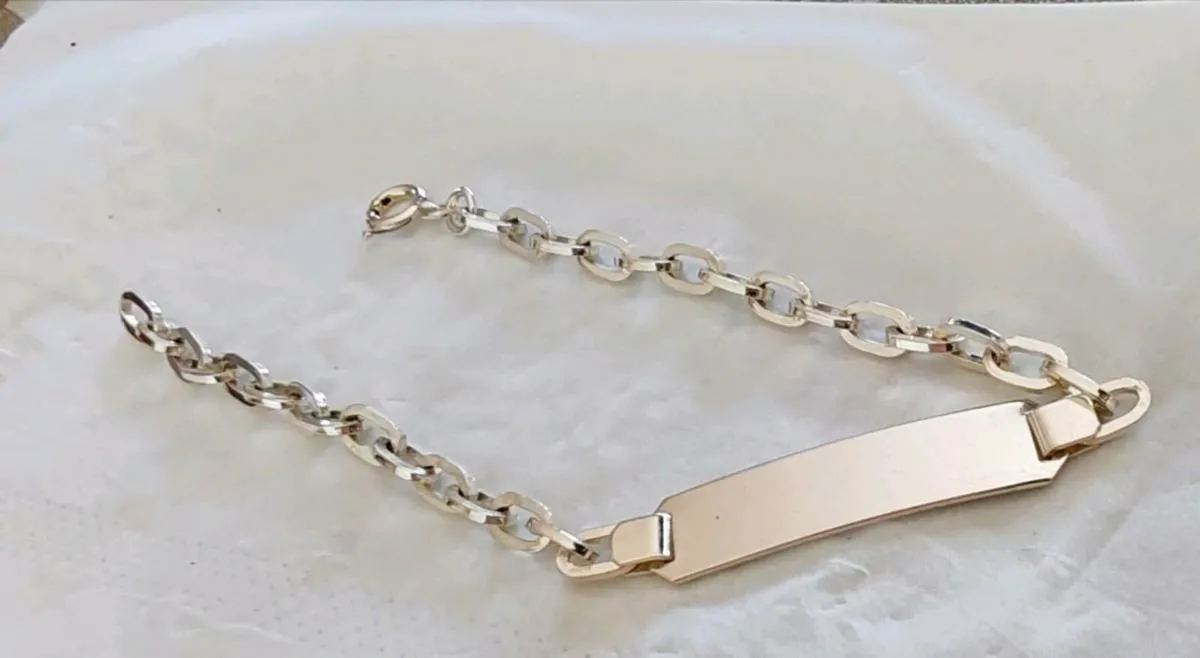 Retro sterling silver bracelet - Image 1
