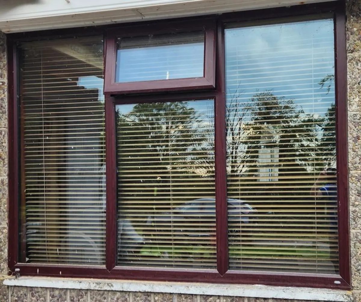 PVC Windows Double Glazed PVC Glass Double Doors w - Image 1