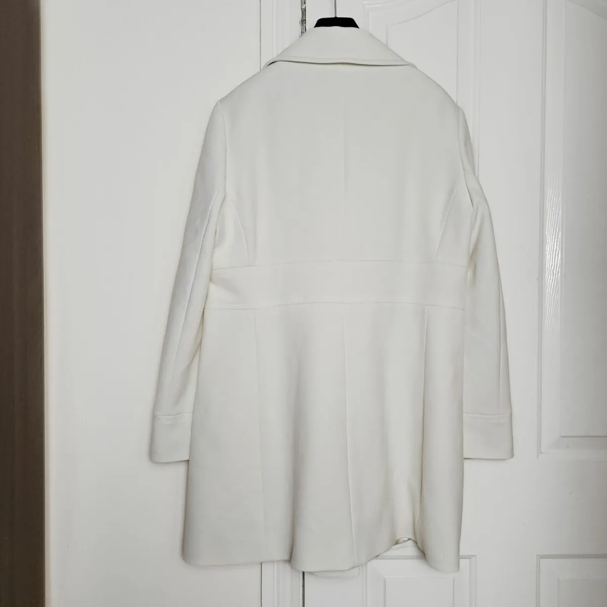 Marks & Spencer White Cream Long Coat 14UK/42EU - Image 2