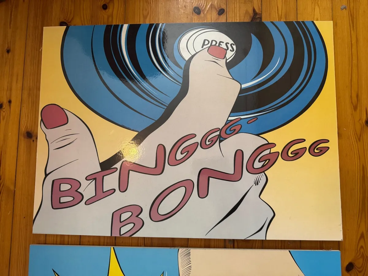 IKEA Pop Art Comic Wall Art – 2 Wooden Art Boards - Image 3