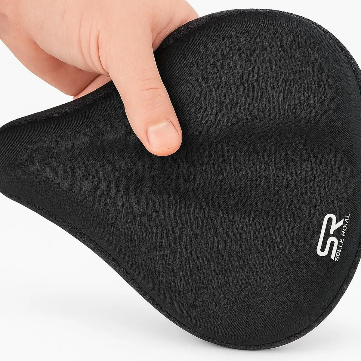 Black Gel Bicycle Saddle Cover - Image 1