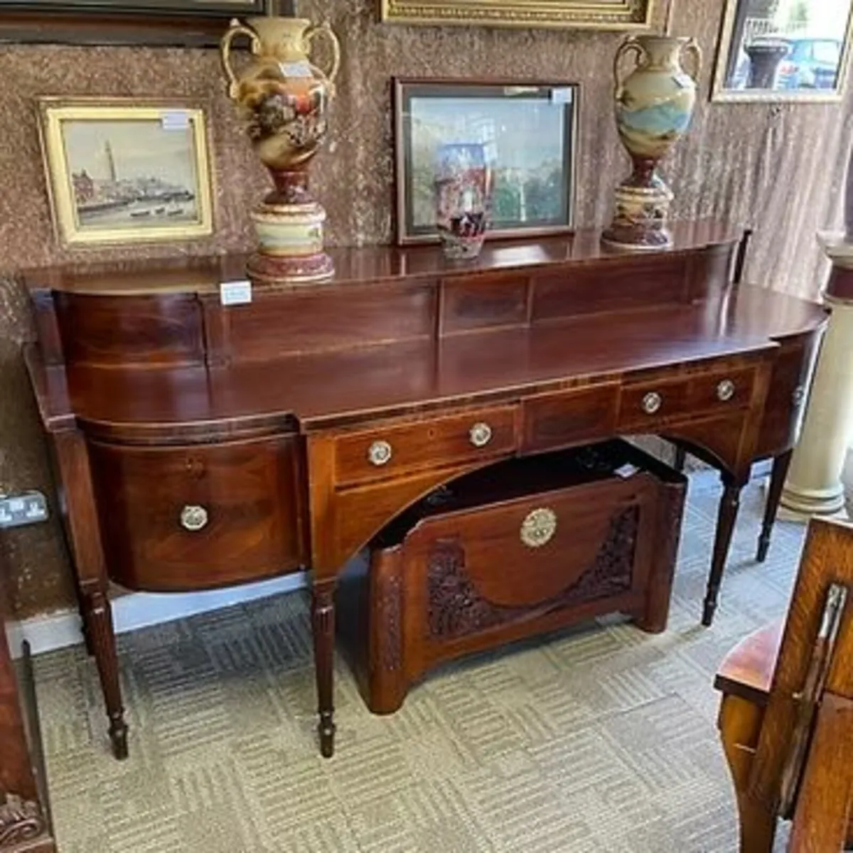 George III mahogany Scottish sideboard