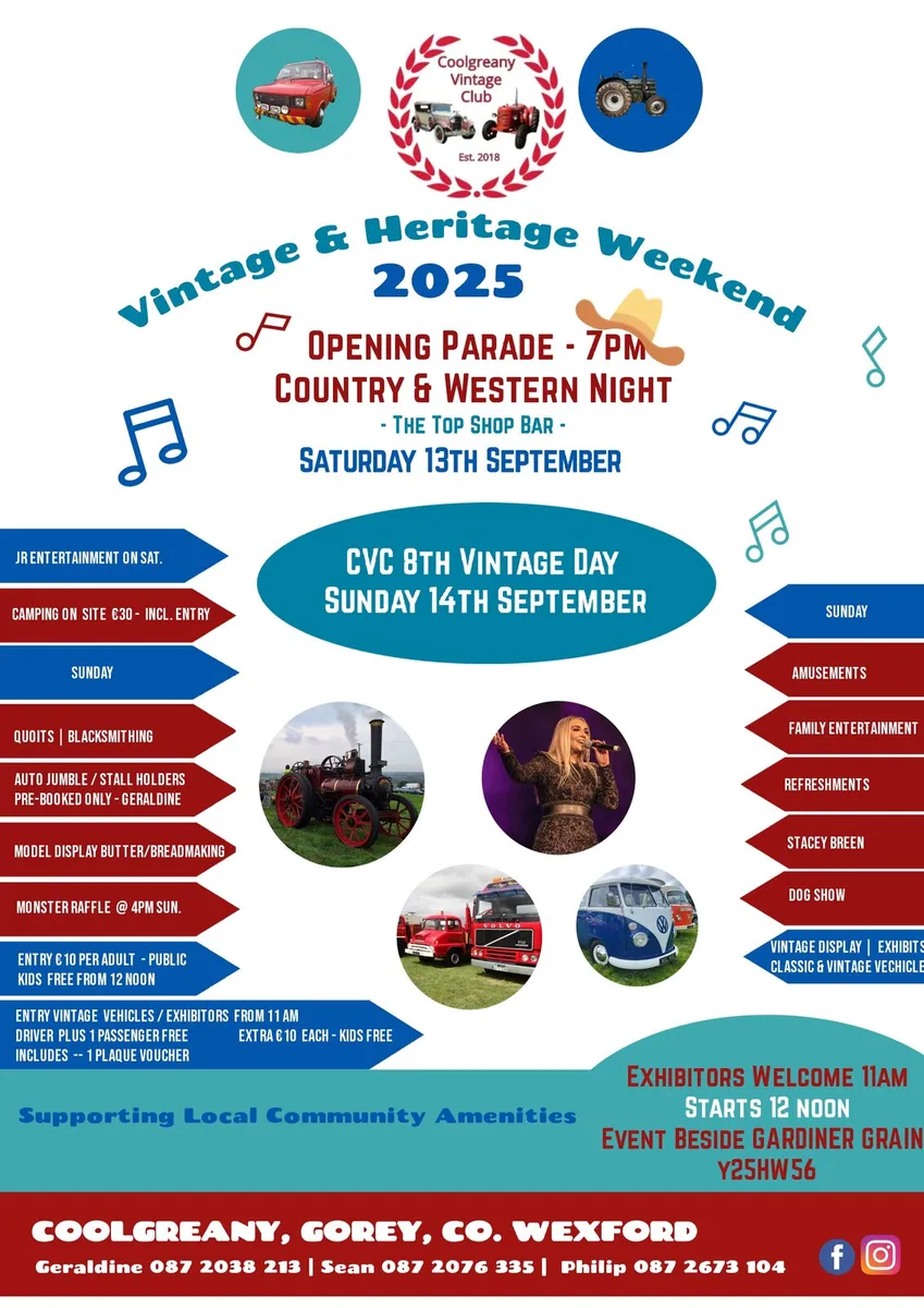 Coolgreany Vintage & Heritage Weekend - Image 1