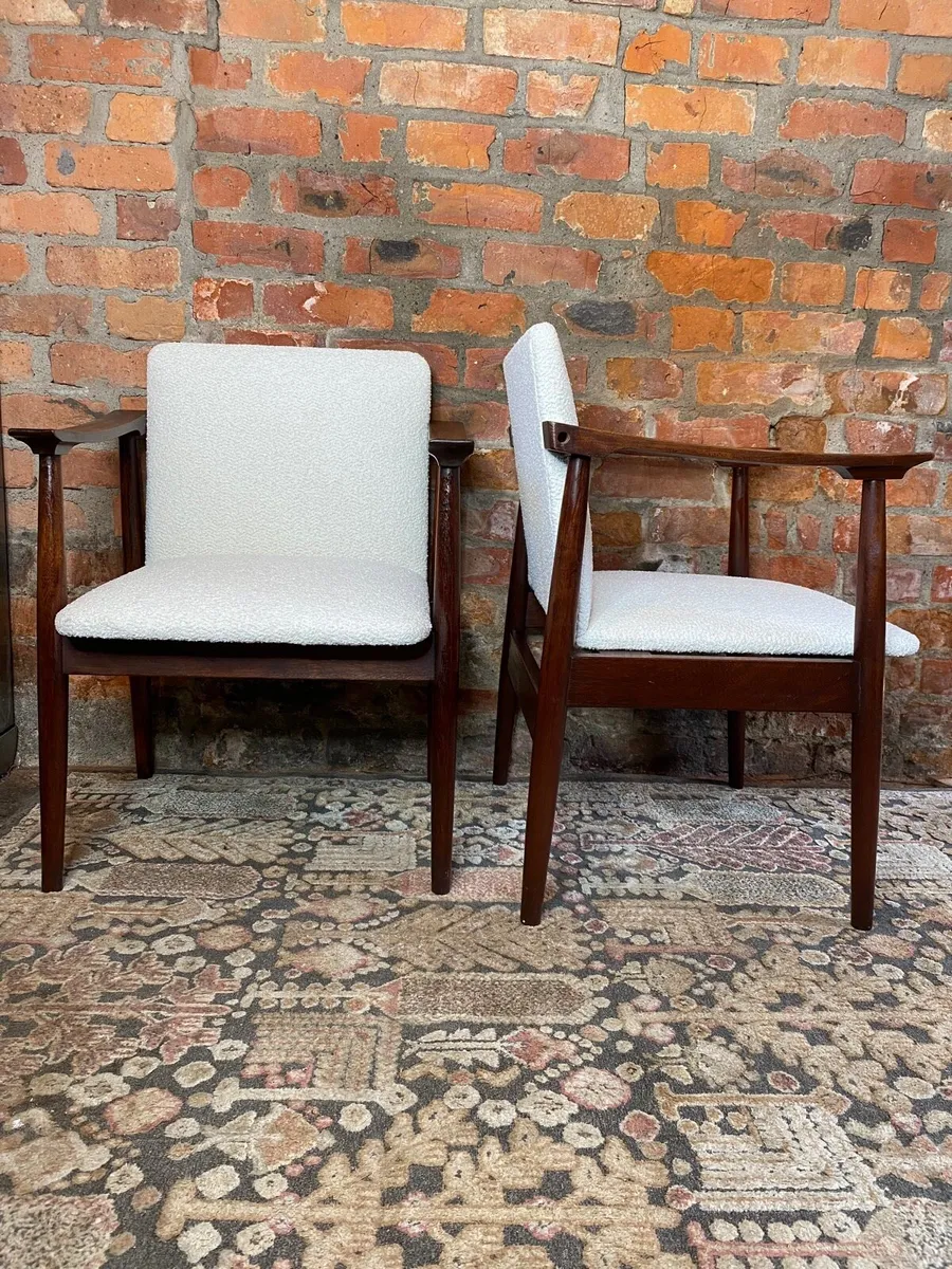 Rare Mid Century Pair of Armchairs - Image 2
