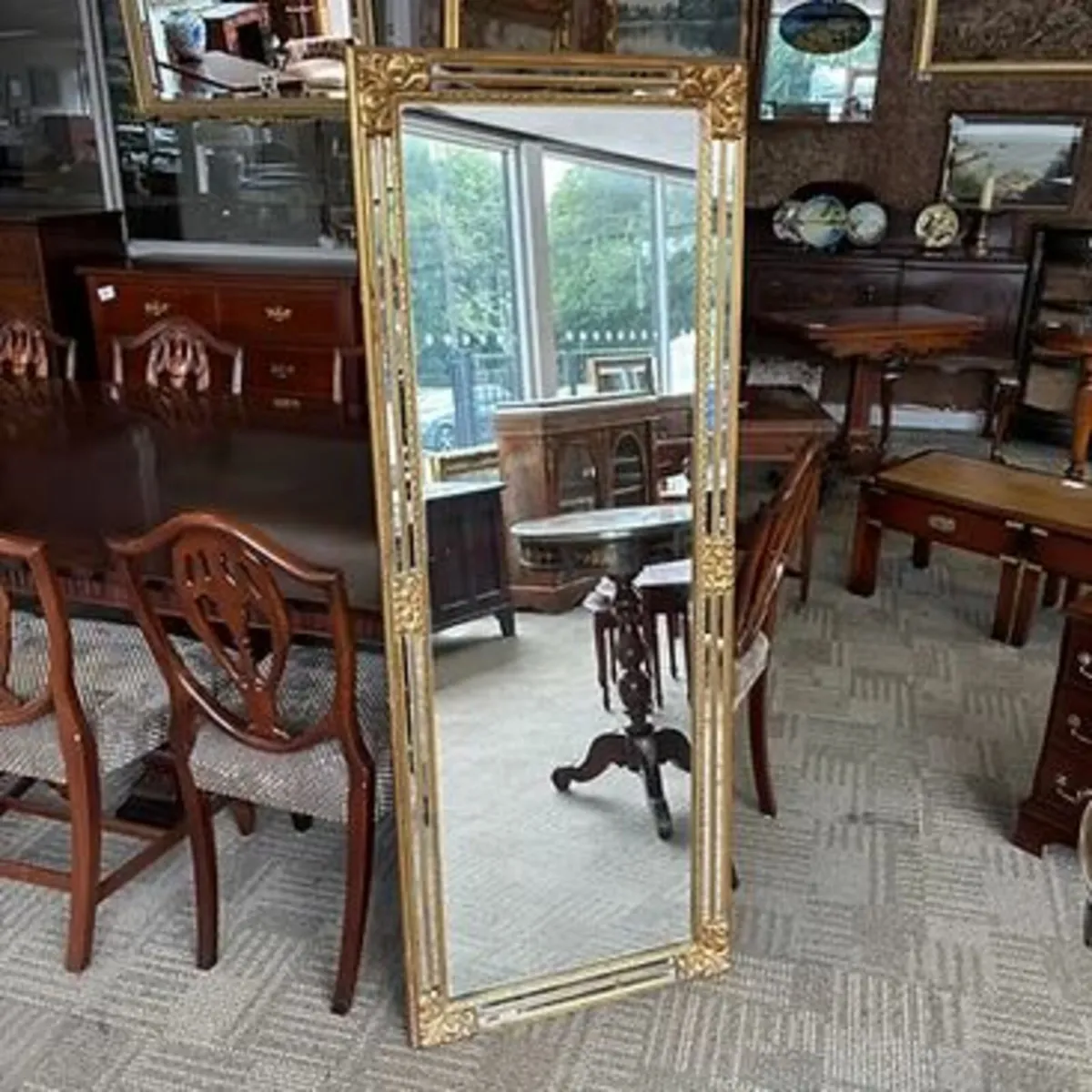 Gorgeous ornate gilt mirror bevelled wall mirror