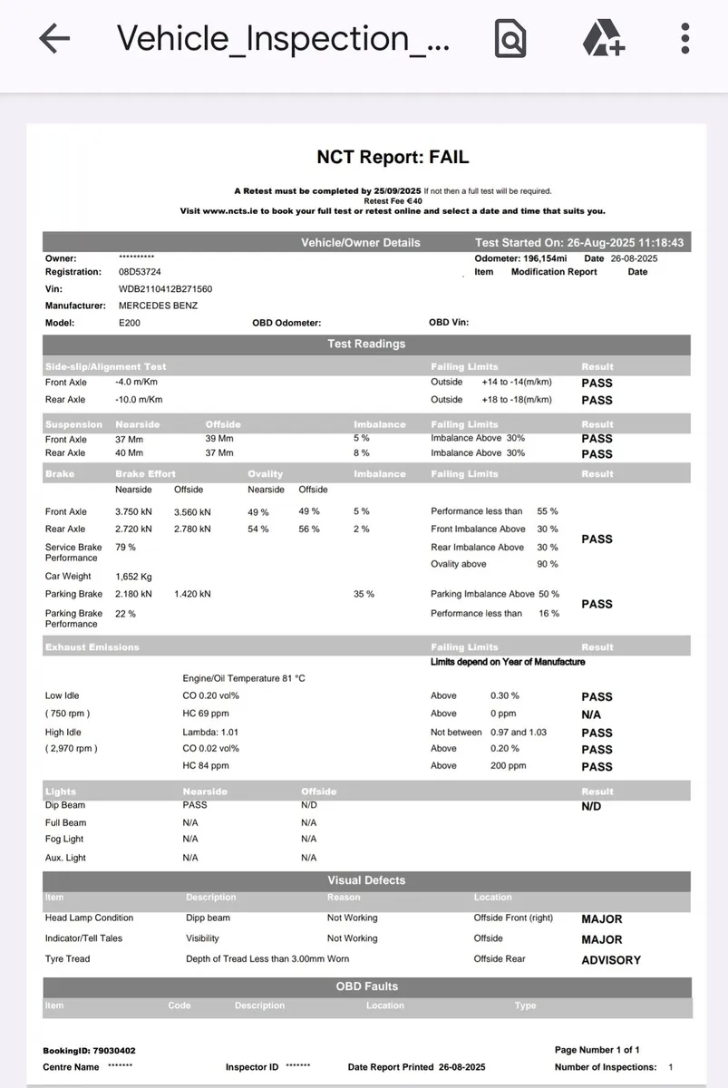 08 Merc E200 Auto 1.8 pet New Nct til '26 tax 636e - Image 2