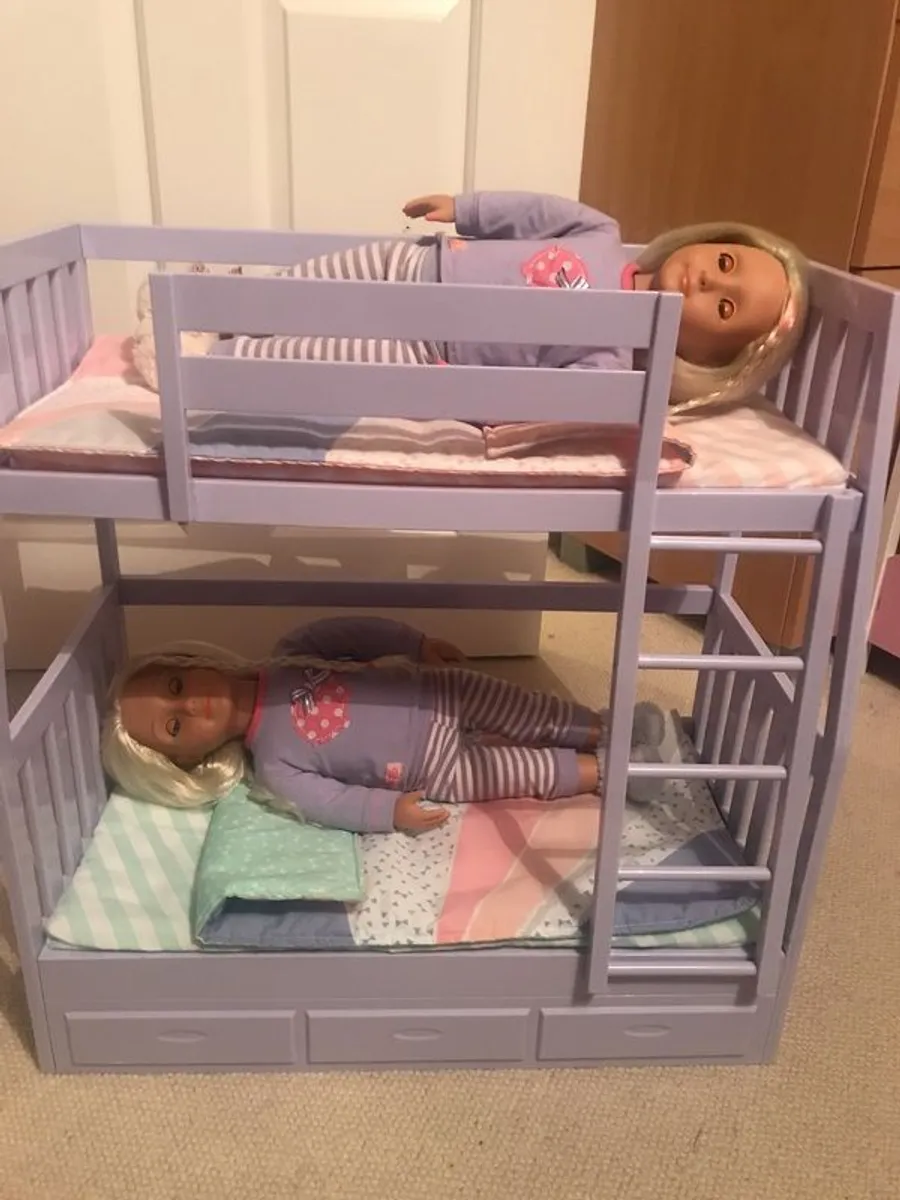 Our Generation Dolls and Bunk Beds - Image 3