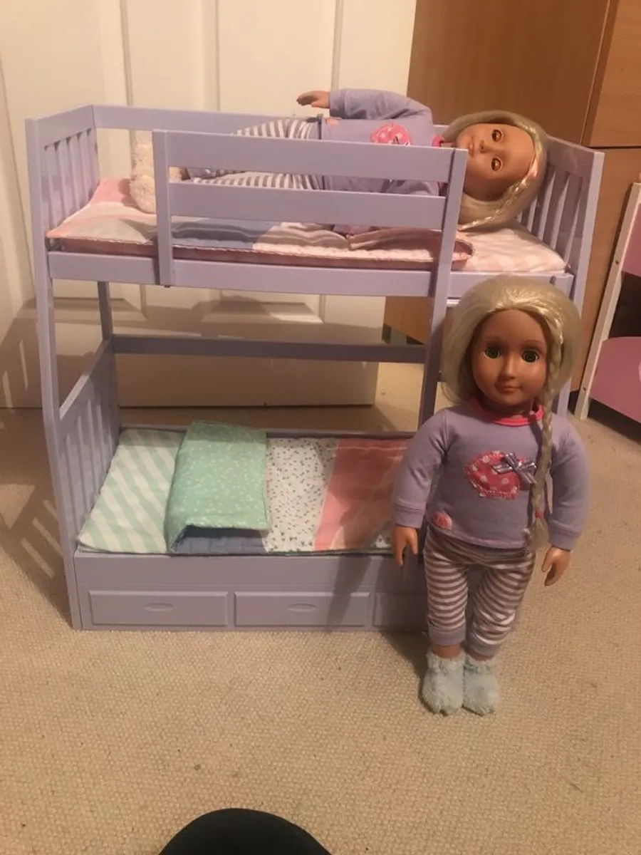 Our Generation Dolls and Bunk Beds - Image 4