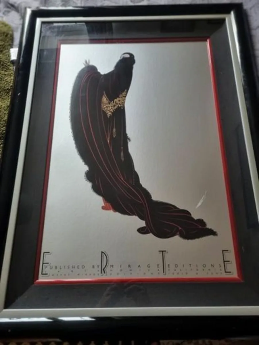 Framed Serigraph- ERTE Published In 1980 By Mirage - Image 4