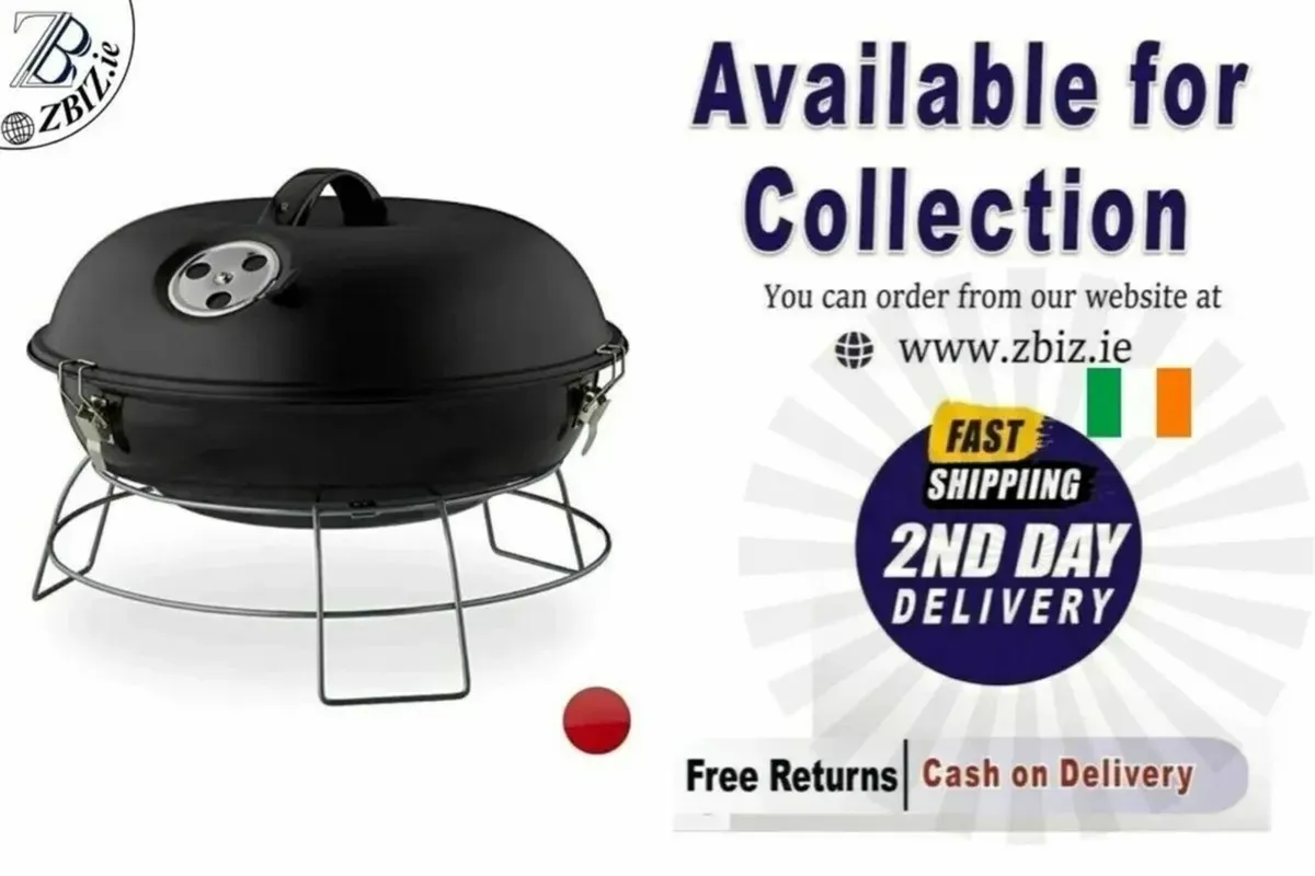 Barbecue Kettle with Lid Portable - Image 1