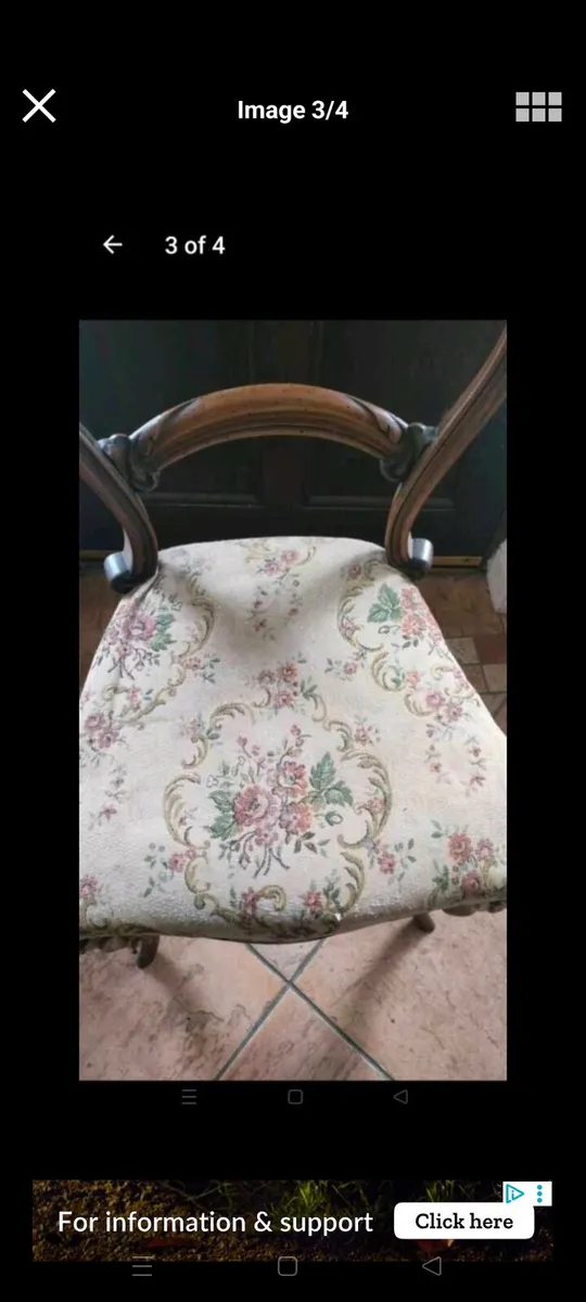 Lovely Victorian Spoon back chair. Good solid chai - Image 3