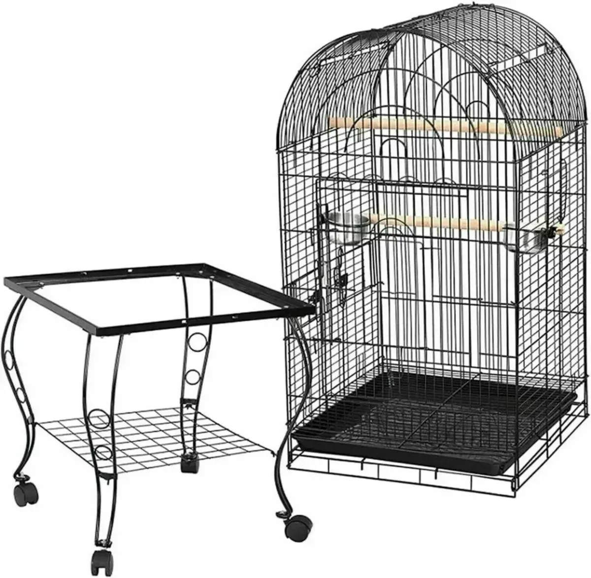Bird Cage Large Wrought Iron for Small Birds - Image 1
