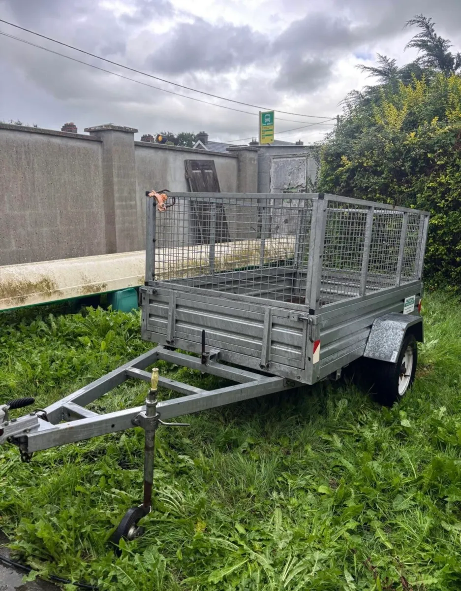 7 x5”2 ft Paxton single axle mesh sided trailer - Image 1