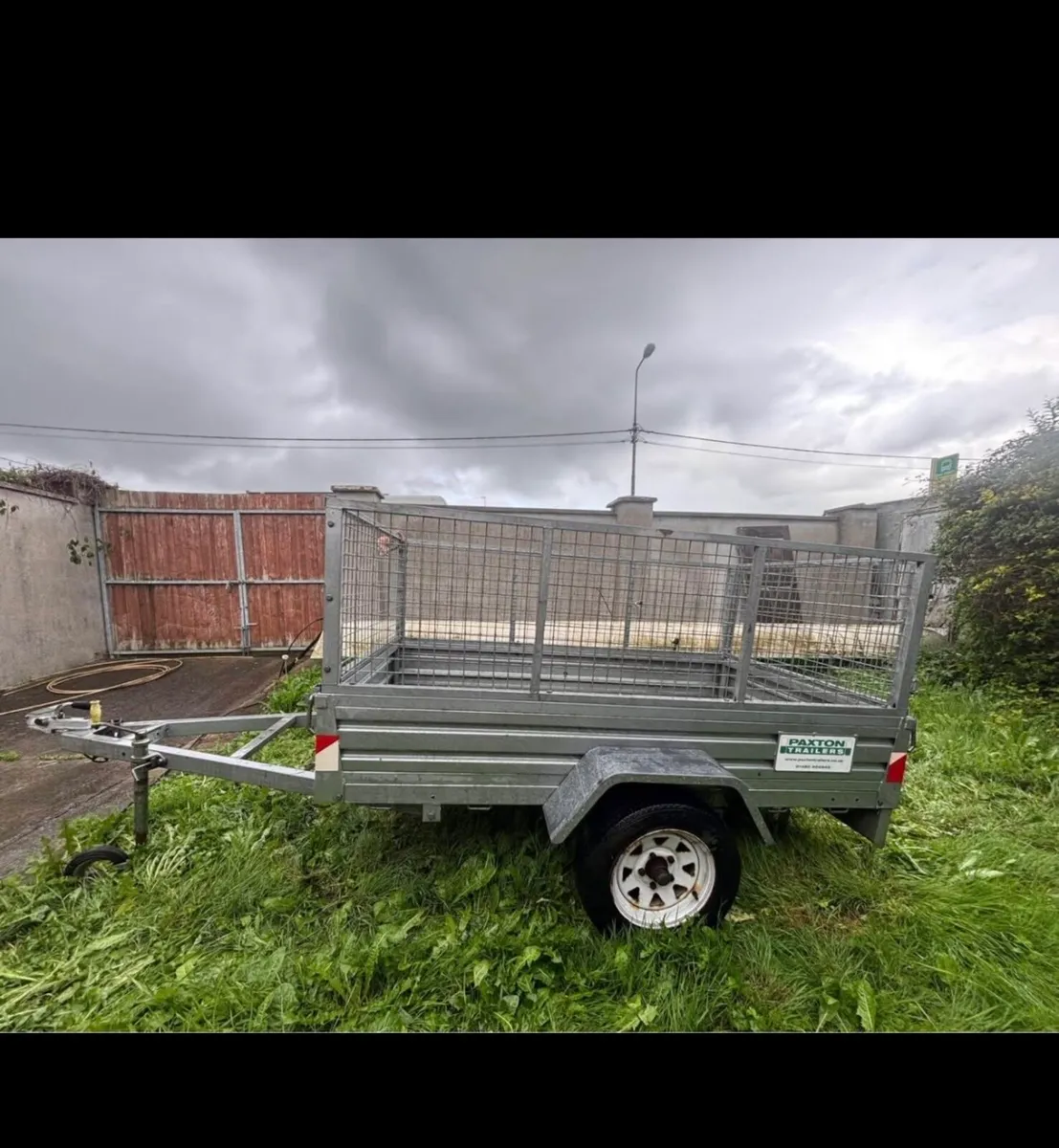 7 x5”2 ft Paxton single axle mesh sided trailer - Image 2
