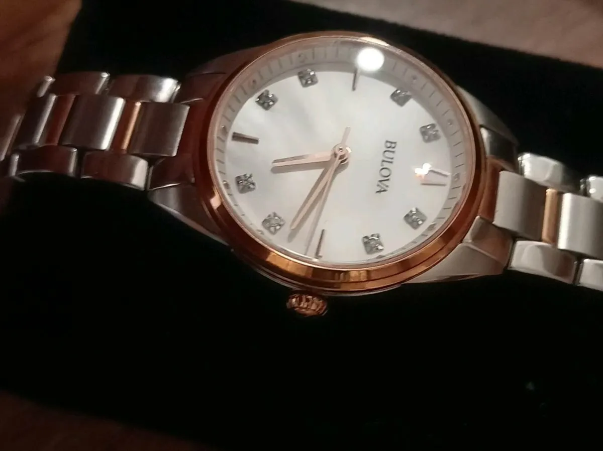 Genuine BULOVA diamond ladies watch - Image 2