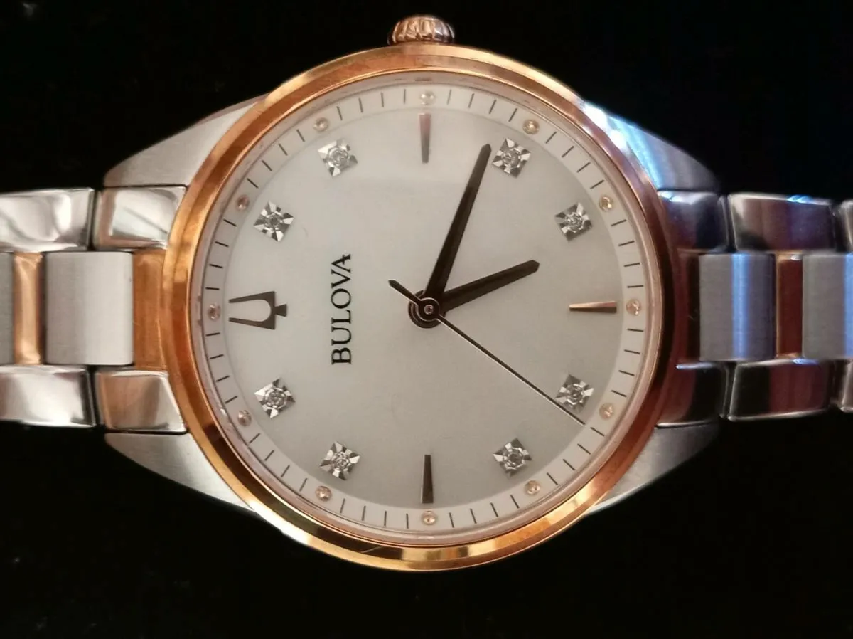 Genuine BULOVA diamond ladies watch - Image 4