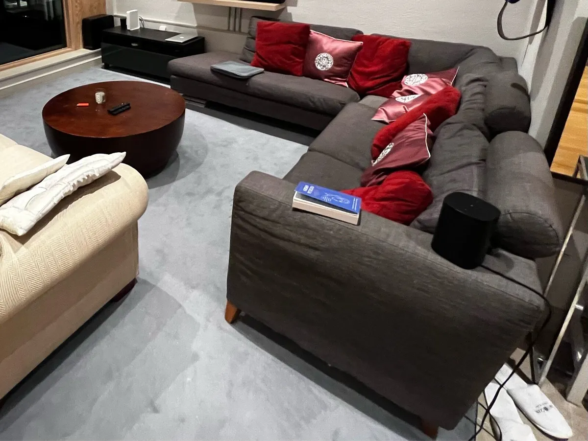 Large Italian L Shaped Sofa - Image 3