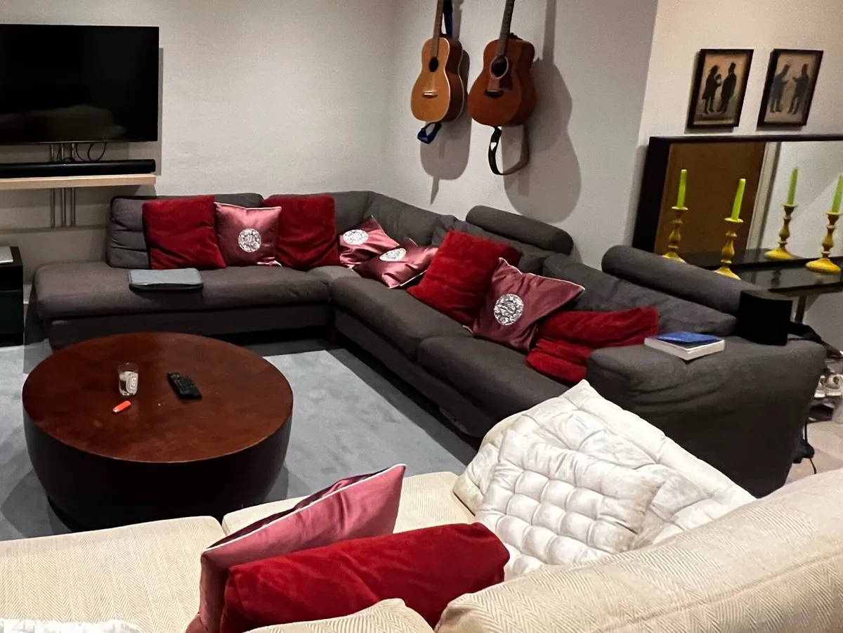 Large Italian L Shaped Sofa - Image 4