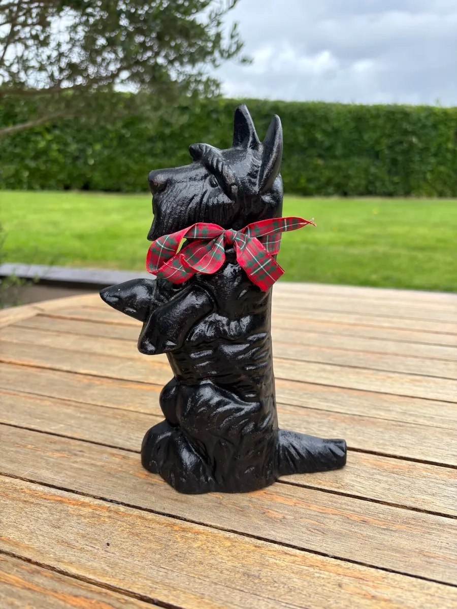 Vintage Pair of Westie Dog Door Stops - Image 4