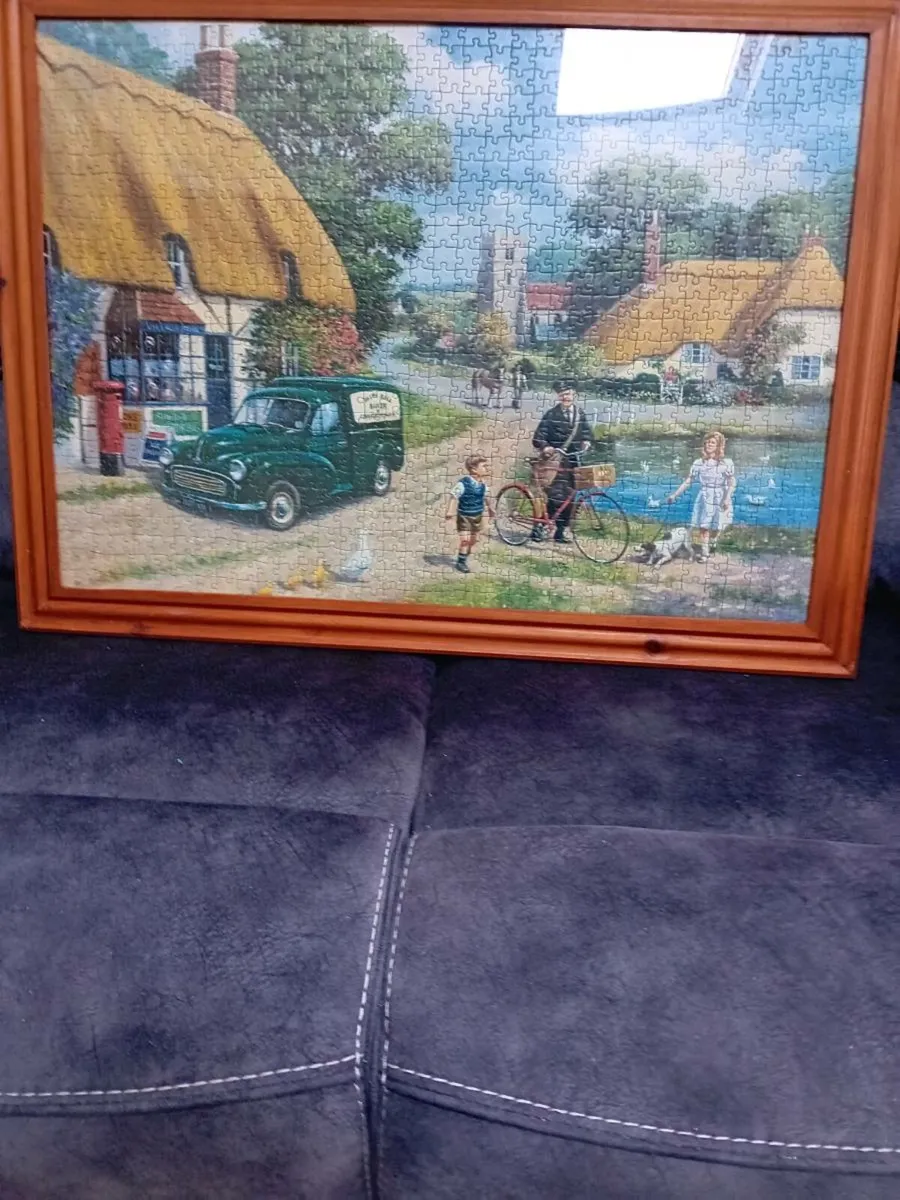 2 PICTURES MADE WITH PUZZLES - Image 1