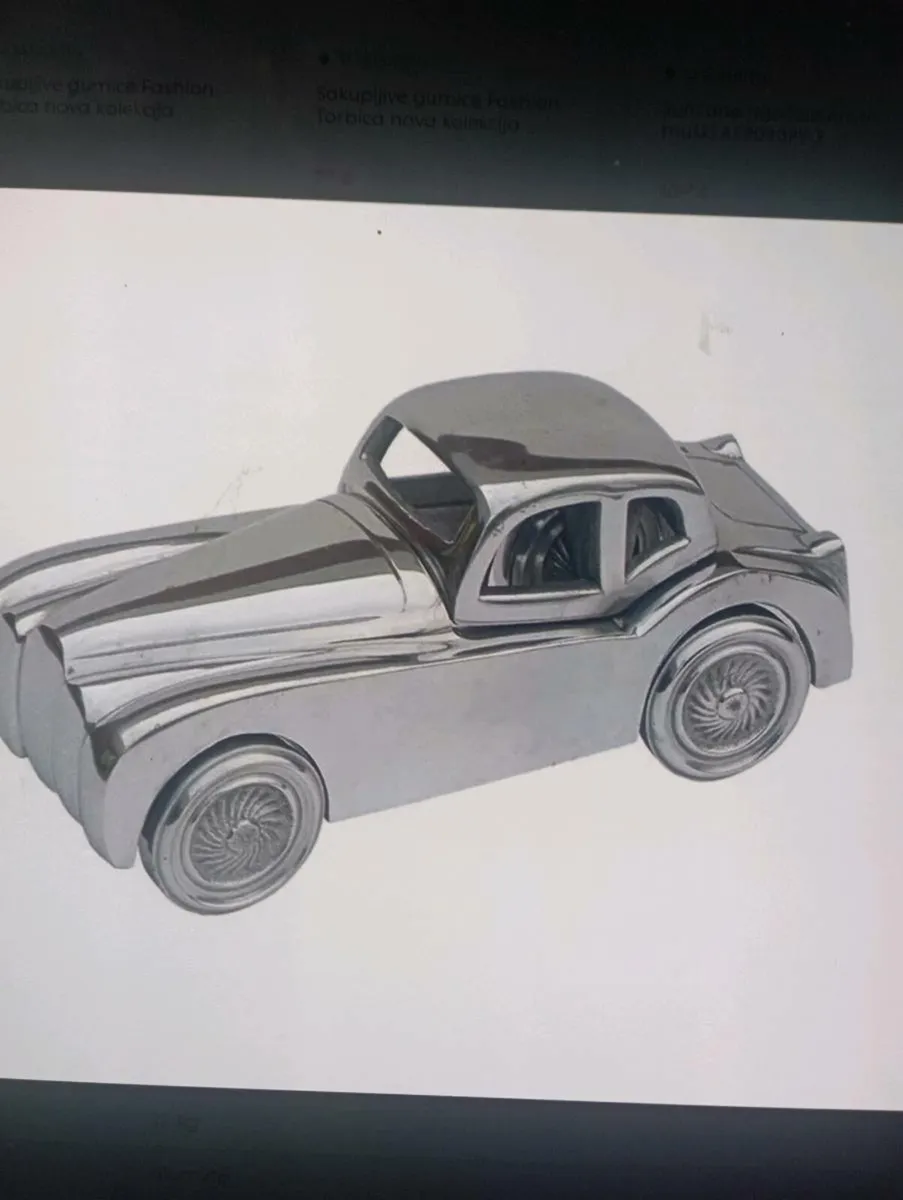 RARE RETRO VINTAGE METAL   ALUMINIUM CAR - Image 1