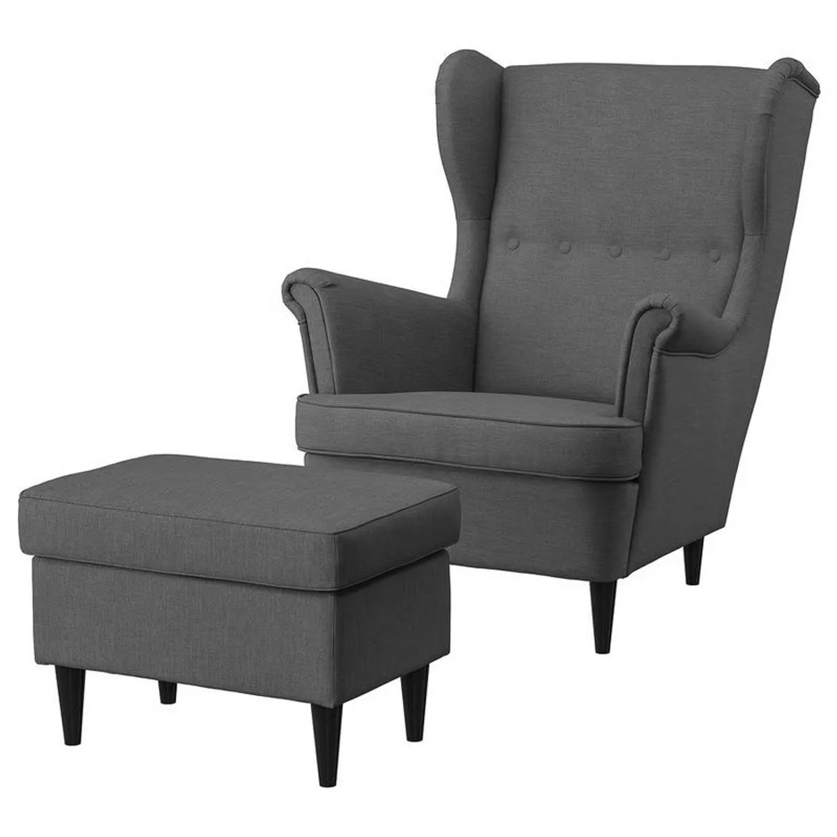 ikea chair and footstool - Image 2