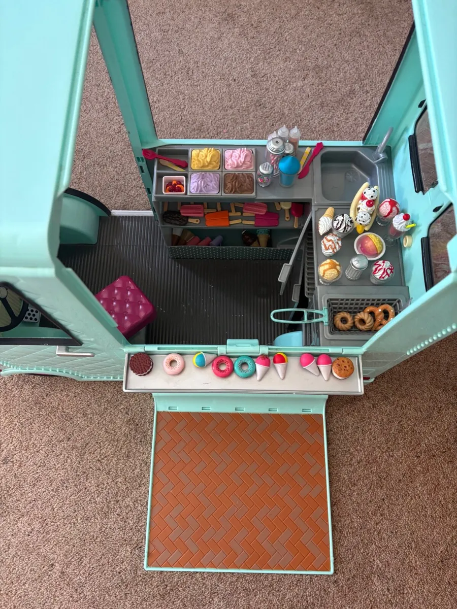 Our Generation Ice Cream Truck, School and Camper - Image 1