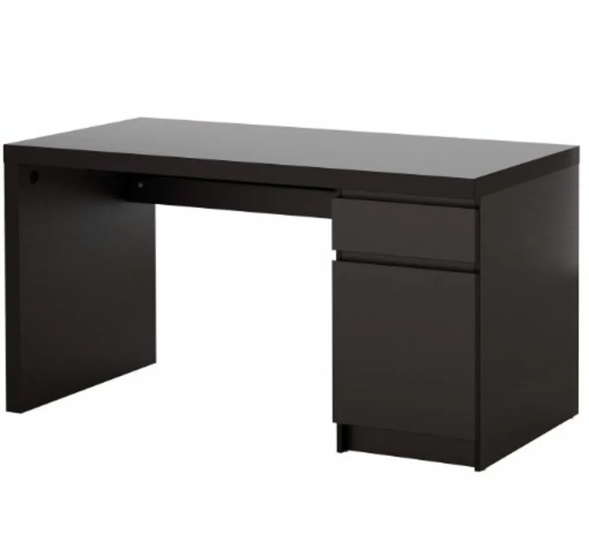 Large Ikea Black Desk