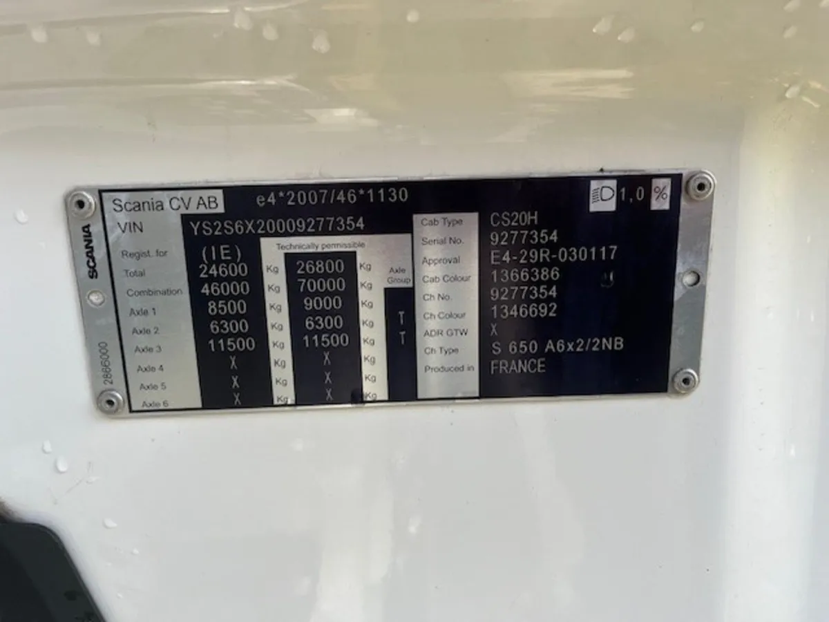Scania 650S 2021 6X2 - Image 3