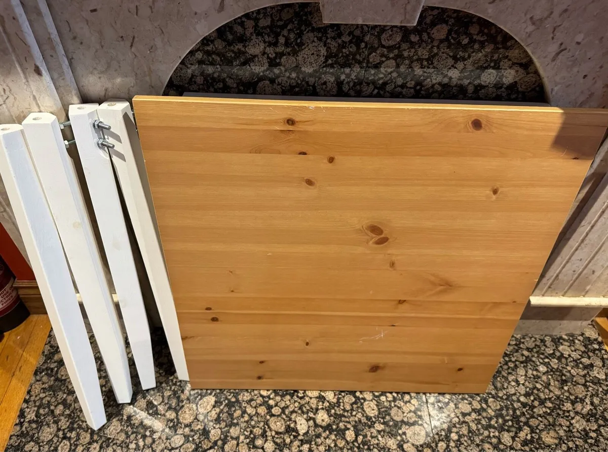 Wood table & 2 chairs for Airbnb - Image 3