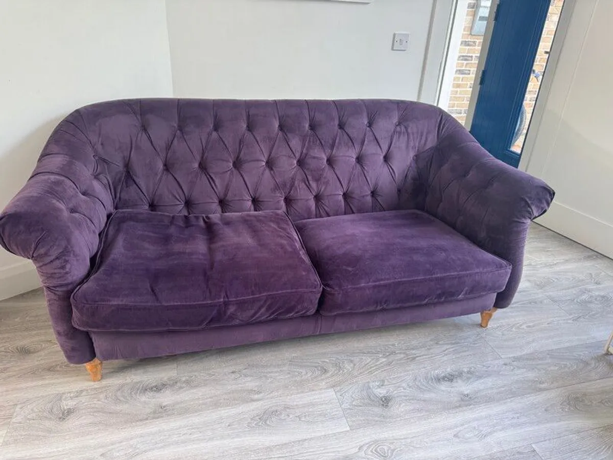 Pristine Condition Velvet Sofa