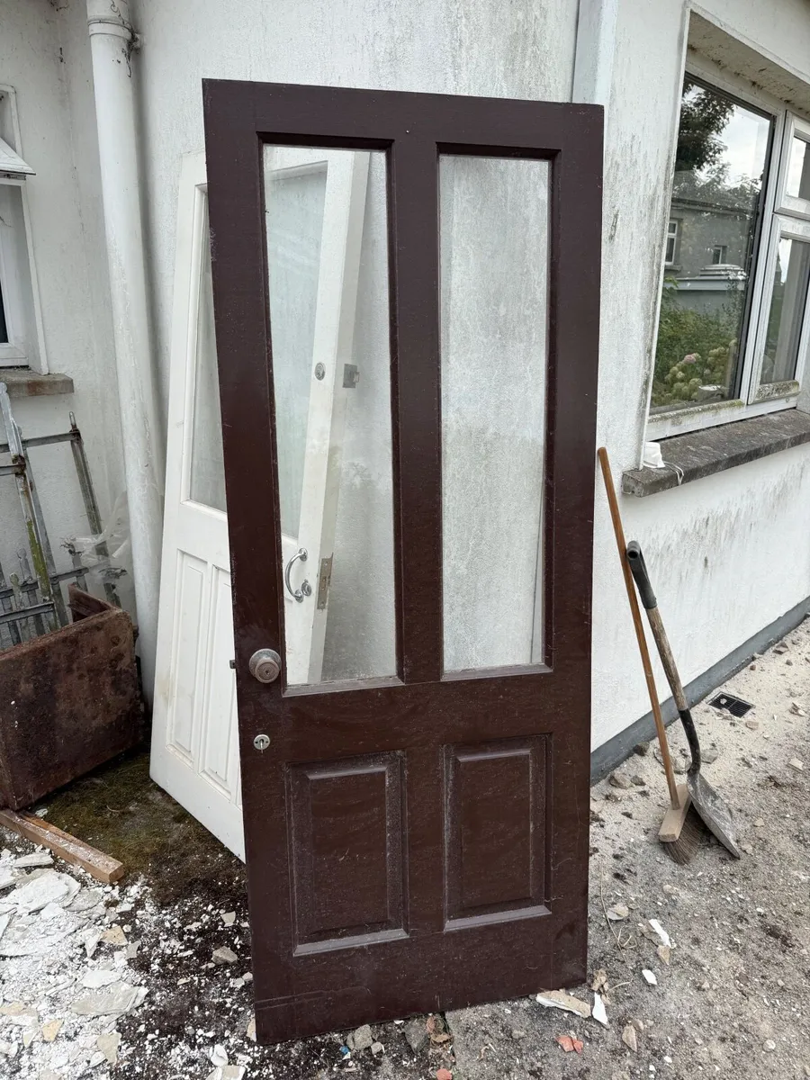 Teak external door