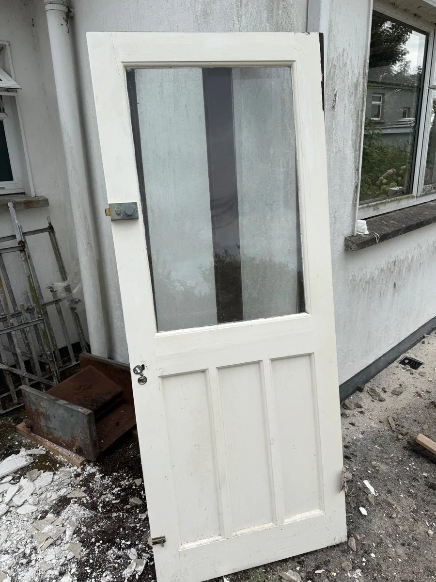 Solid wood external door