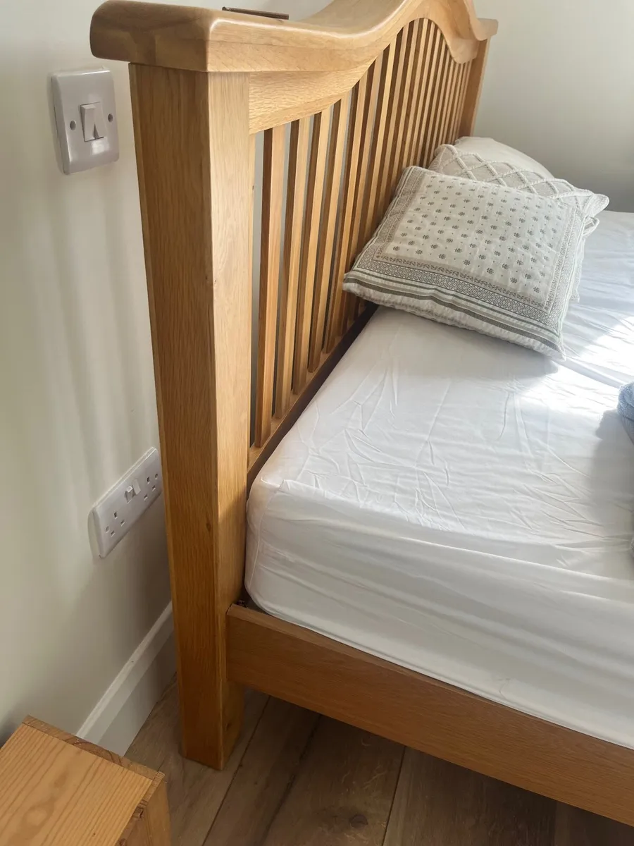 Super King Oak Bed - Image 1