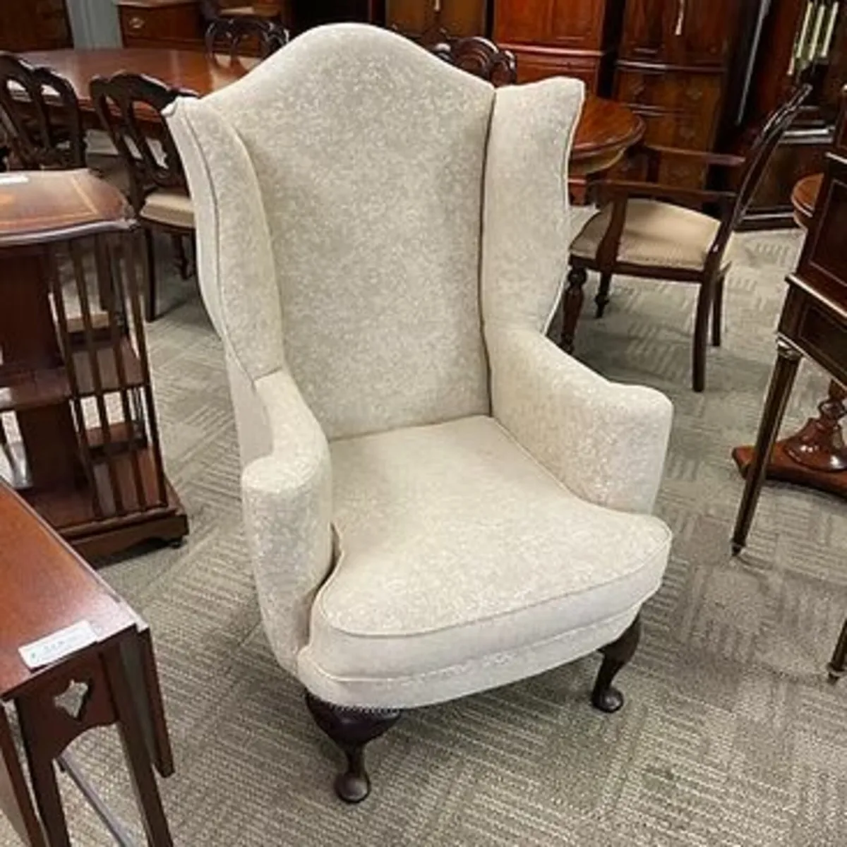 Fabulous 18th Century George III high back wing ch